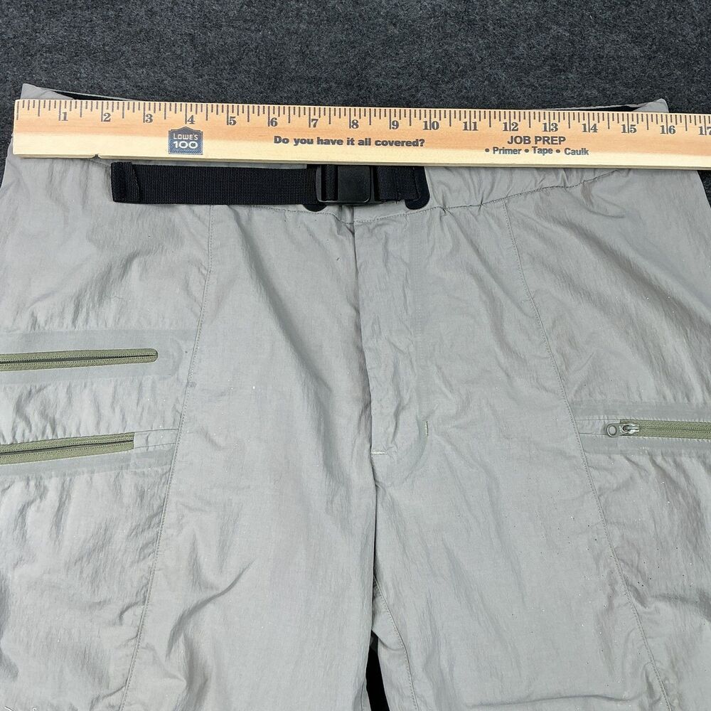 Arc'teryx Men's Nylon Hiking Shorts Size 34 Grey Stone Belted Cargo Zip Pockets - Picture 5 of 12